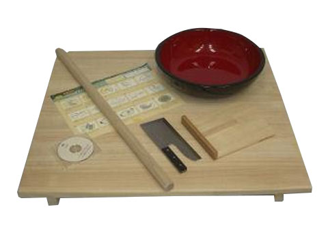 本格そば打ち5点セット DVD付き 4～5人分