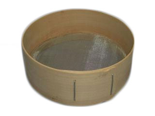 木製粉ふるい　ステンレスメッシュ　絹ごし　直径２１ｃｍ