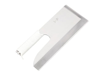 ステンレス　めん切り包丁　雄山　３０cm　 ひも巻 　木サヤ付  　