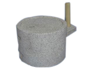 みかげ石 挽き石臼 筒形 30型