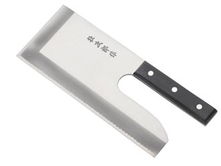 ステンレス　めん切り包丁　壮次郎　左利き用　２４ｃｍ