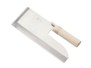 ステンレス　雄山 左利き用　３０cm　 白木柄  木サヤ付