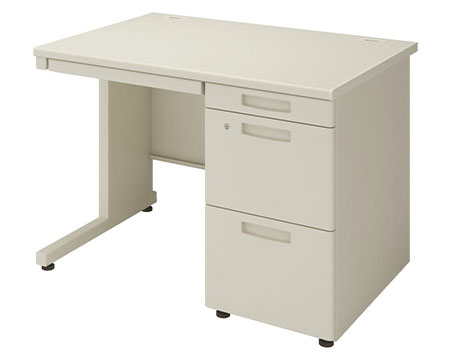 コクヨ　ＩＮＶＥＮＴ　片袖デスク　幅１００ｃｍ　ナチュラルグレー　ＴＫＧ－Ｄ１０７Ｆ１Ｎ３