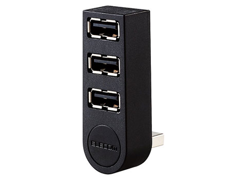 ＵＳＢＨＵＢ２．０／３ポート／クロ