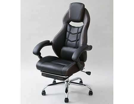 ＹＡＭＡＺＥＮ（山善）　仰向けになれる　オットマン内蔵型　リクライニングチェア