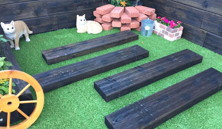 国産ヴィンテージ調枕木