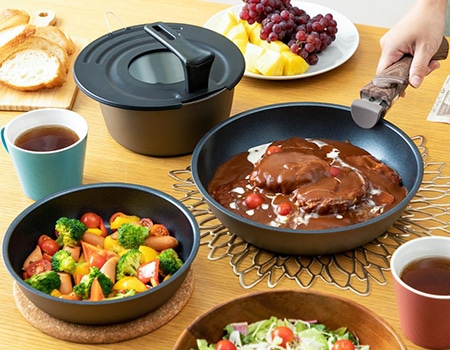 取っ手がとれるフライパン