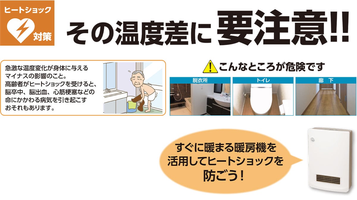 冬こそヒートショック対策