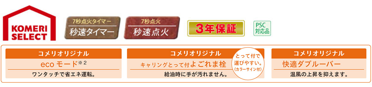 7.2Lの取っ手付タンク搭載！コロナKCF-GWシリーズ