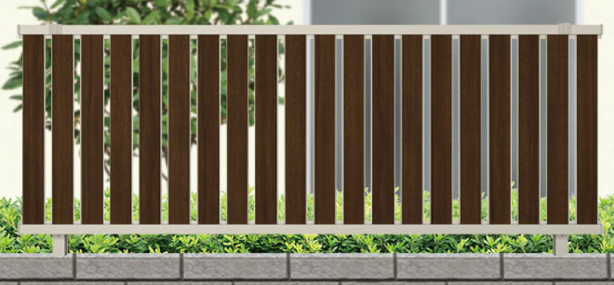 ルシアス フェンスF30型 ステインウォールナット/ステン色