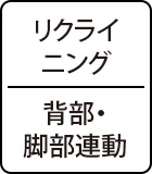 リクライニング:背部・脚部連動