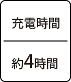 充電時間:約4時間