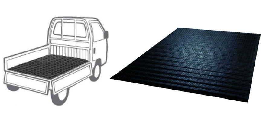 軽トラ荷台用ゴムマット　140×200cm