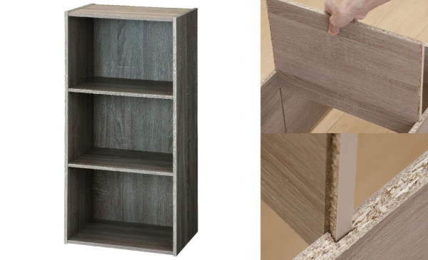 ねじ・工具不要のスライド式組立