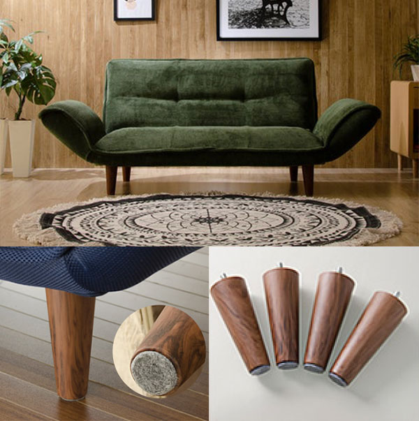 コンパクトながら14段階のリクライニング可能 セルタン　カウチソファー