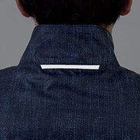 衿後ろ反射テープ付