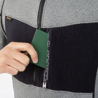 左胸ファスナーポケット