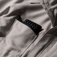 長財布が入る左ファスナーポケット