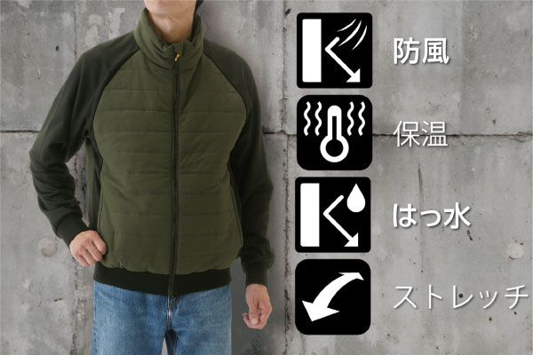 ハイブリッドジャケット