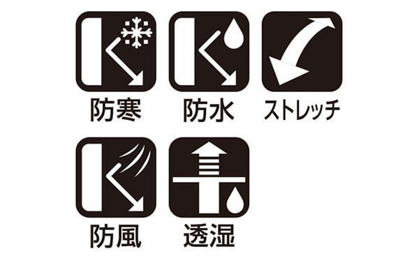 断冷エアシールド透湿防水シェルジャケット・パンツ