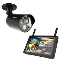 不審者を記録する屋外防犯カメラ