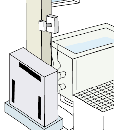 浴槽隣接（2つ穴）