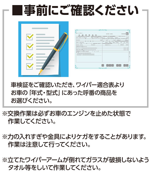 ワイパー交換にチャレンジ