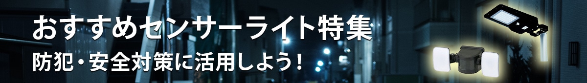 センサーライト特集