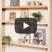 壁を傷つけない小物ラックの作り方